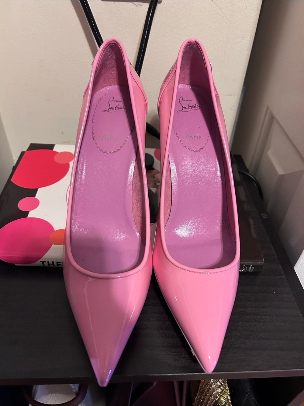 Christian Louboutin Sporty Kate 85 Patent Pink Pointed-Toe Stiletto Pump